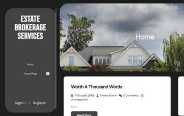 Estate Brokerage Services (screenshot desktop)