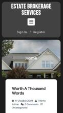 Estate Brokerage Services (screenshot mobile)