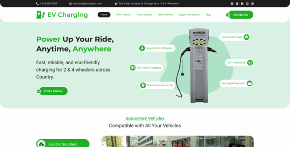 EV Charging Station (WordPress)