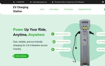 EV Charging Station (screenshot desktop)
