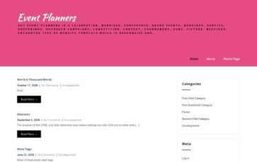 Event Planners (screenshot desktop)