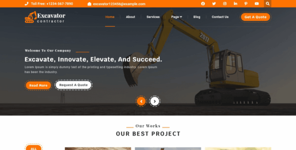 Excavation Contractor (WordPress)