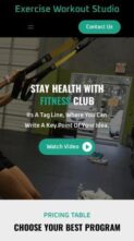 Exercise Workout Studio (screenshot mobile)