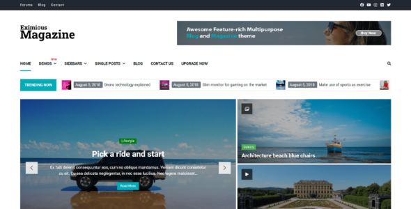 Eximious Magazine (WordPress)