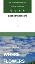 Exotic Plant Store (screenshot mobile)
