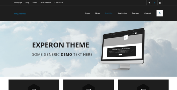 Experon Dark (WordPress)