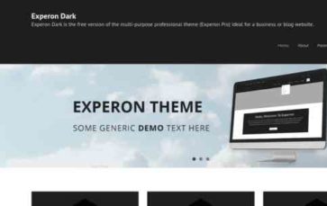Experon Dark (screenshot desktop)