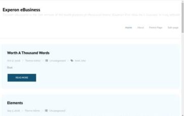 Experon eBusiness (screenshot desktop)