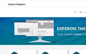 Experon iMagazine (screenshot desktop)