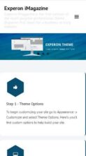 Experon iMagazine (screenshot mobile)