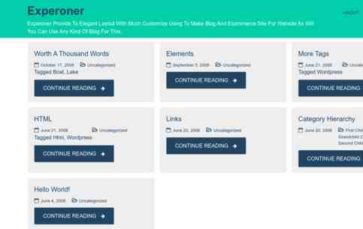 Experoner (screenshot desktop)