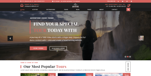 Expert Adventure Guide (WordPress)
