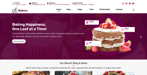 Expert Bakers Shop (WordPress)
