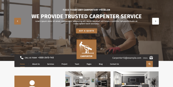 Expert Carpenter Shop (WordPress)
