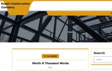 Expert Construction Company (screenshot desktop)