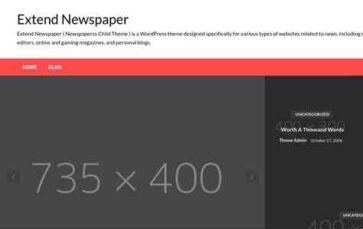 Extend Newspaper (screenshot desktop)