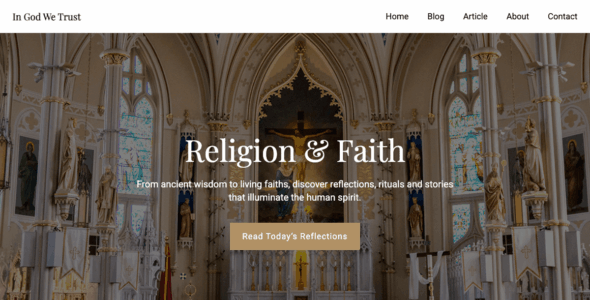 Faith and Religion (WordPress)
