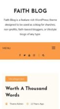 Faith Blog (screenshot mobile)