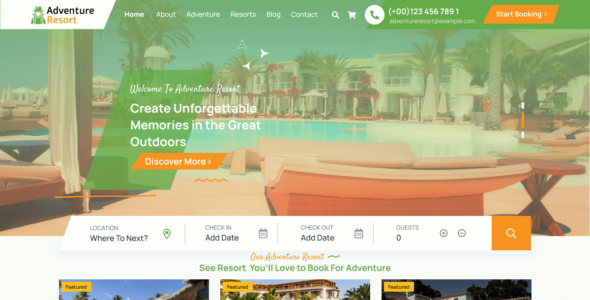 Farm Adventure Resort (WordPress)