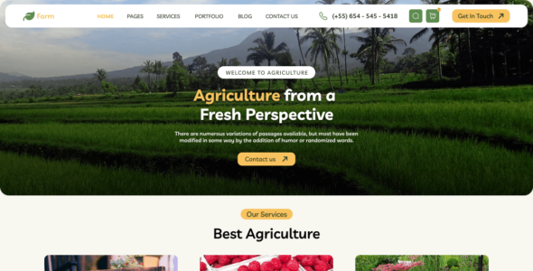 Farm Cultivation (WordPress)
