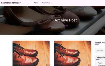 Fashion Footwear (screenshot desktop)