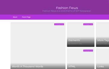 Fashion News (WPMagPlus) (screenshot desktop)