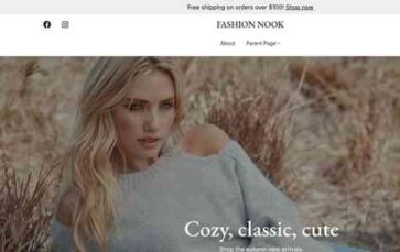 Fashion Nook (screenshot desktop)