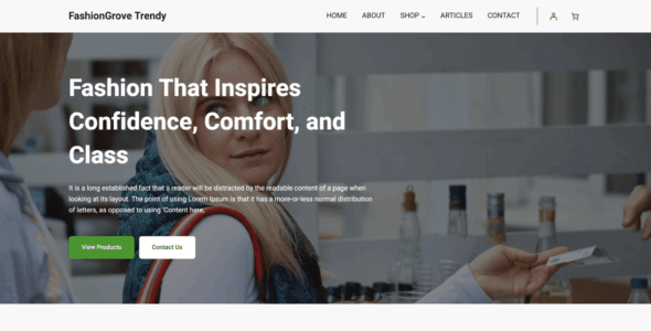 FashionGrove Trendy (WordPress)