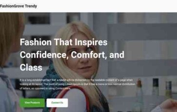 FashionGrove Trendy (screenshot desktop)