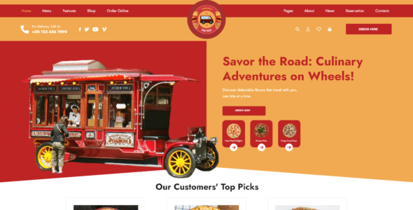 Fast Food Truck (WordPress)