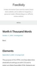 Feedlistly (screenshot mobile)