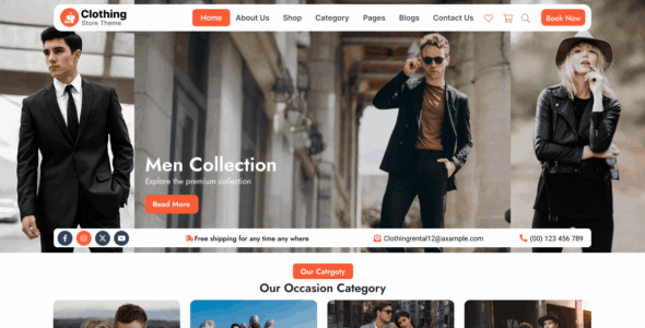 Feminine Store Rental (WordPress)