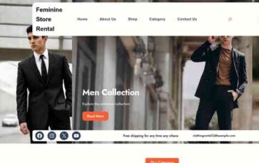 Feminine Store Rental (screenshot desktop)