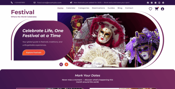 Festival Events (WordPress)