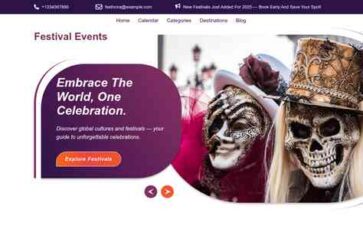 Festival Events (screenshot desktop)