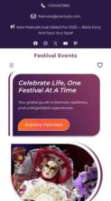 Festival Events (screenshot mobile)