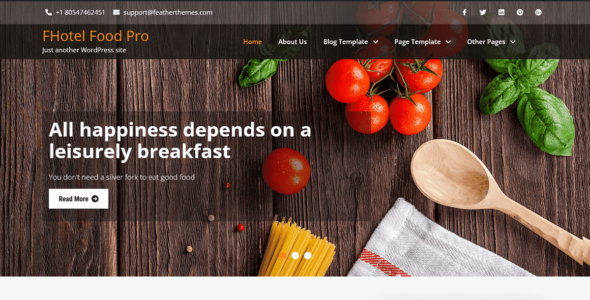 FHotel Food Lite (WordPress)