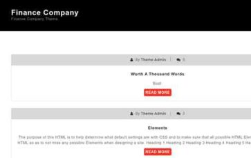 Finance Company (screenshot desktop)