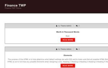 Finance TWP (screenshot desktop)