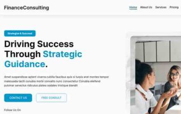 FinanceConsulting (screenshot desktop)