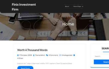 Finix Investment Firm (screenshot desktop)