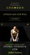 Fitness and Gym WDA (screenshot mobile)