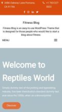 Fitness Blog (screenshot mobile)