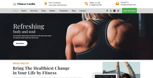 Fitness Cardio (WordPress)