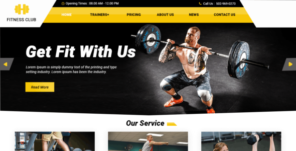 Fitness Club Gym (WordPress)