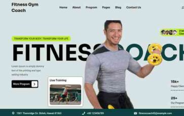 Fitness Gym Coach (screenshot desktop)