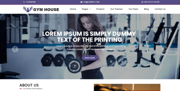 Fitness Gymhouse (WordPress)