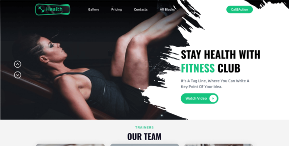 Fitness Health Coach (WordPress)