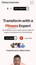 Fitness Instructor (screenshot mobile)