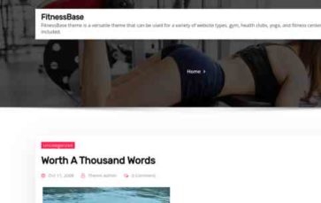 FitnessBase (screenshot desktop)